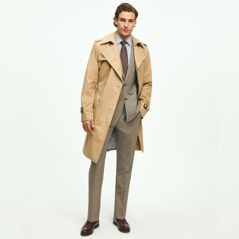 Brooks Brothers Supine Cotton Thermore Fill Trench Coat